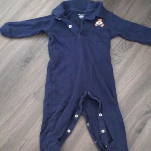 Polo teddy bear onesie 9M Navy